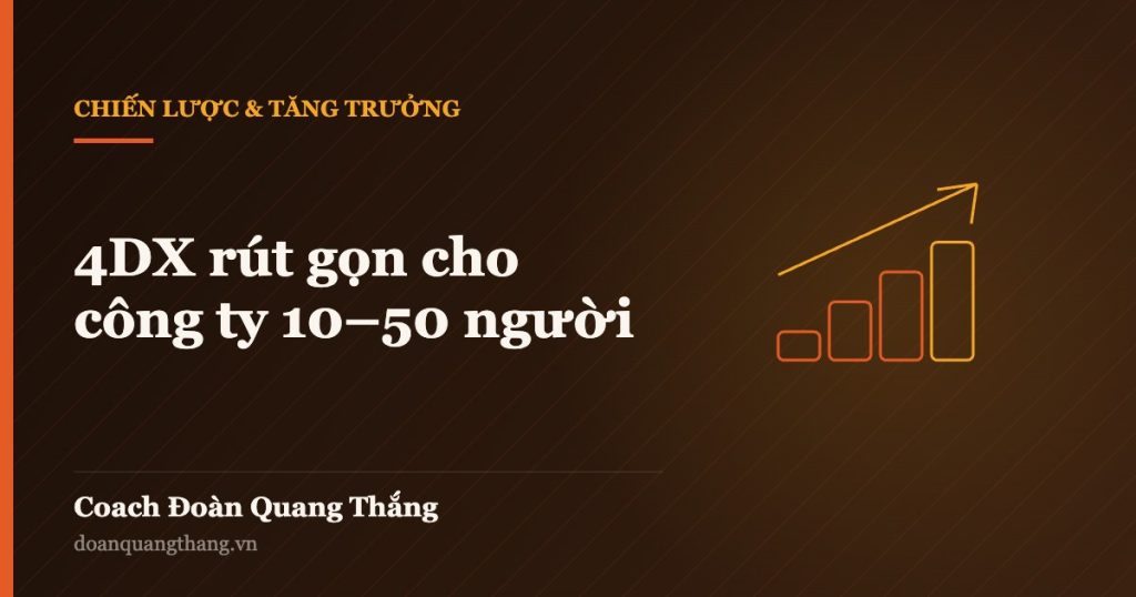 4DX rút gọn cho công ty 10–50 người — Coach Đoàn Quang Thắng