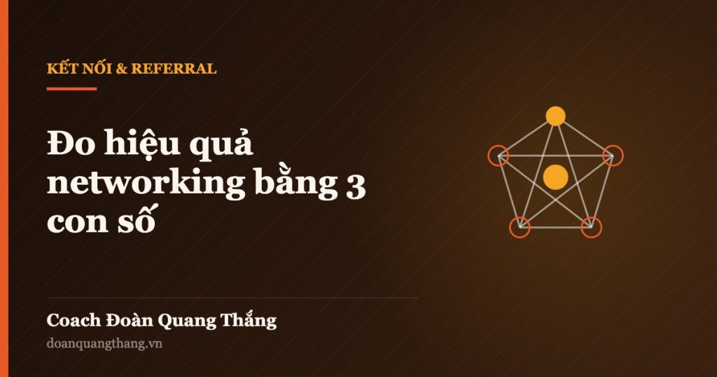 Đo hiệu quả networking bằng 3 con số — Coach Đoàn Quang Thắng